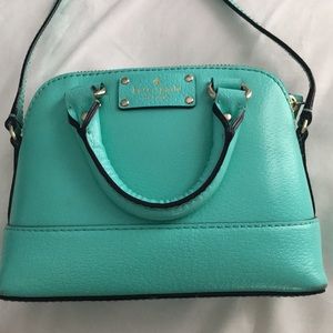 Sea foam green katespade cross body